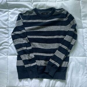 Land’s End striped blue and white light sweater. Small.